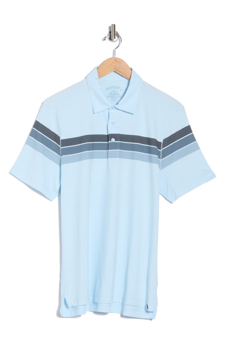 Faherty Shorelite Polo, Alternate, color, Nantucket Breeze Surf Stripe