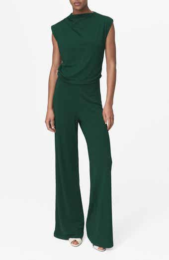 MANGO Drape Wide Leg Jumpsuit