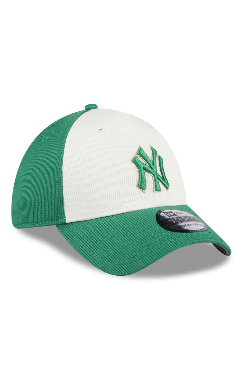 New Era Men's New Era White/Green New York Yankees 2024 St. Patrick's Day 39THIRTY Flex Fit Hat, Alternate, color,