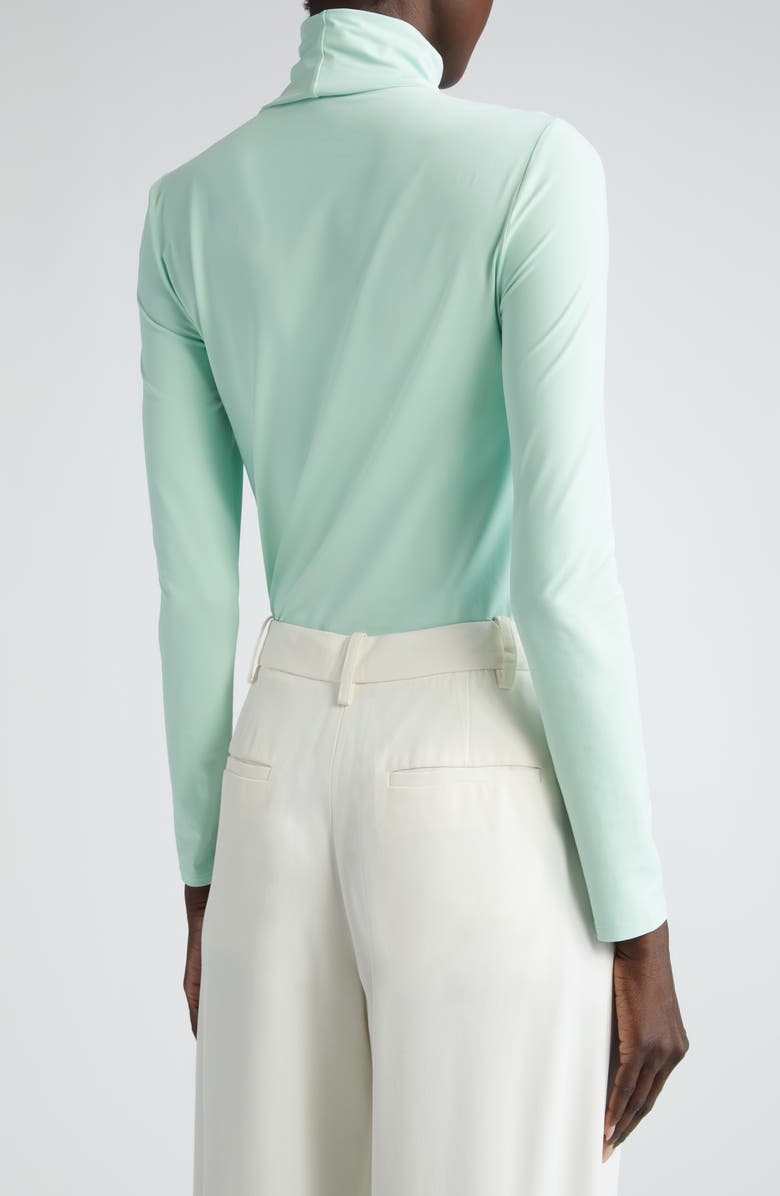 St. John Collection Nuda Jersey Turtleneck Top, Alternate, color, 