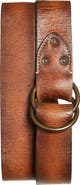 Double RL Double O-Ring Leather Belt