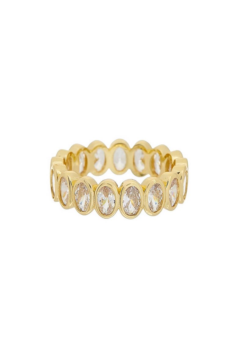 White Topaz Eternity Ring, Main, color, YELLOW