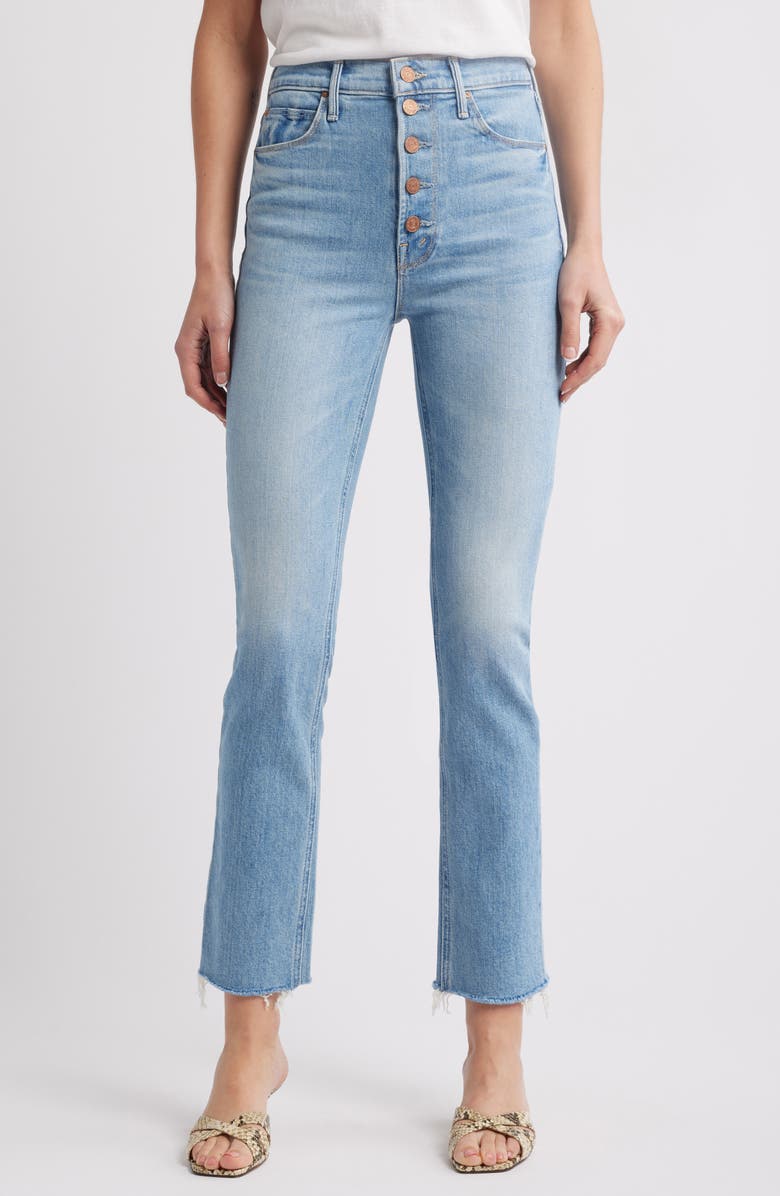 MOTHER The Pixie Dazzler Fray Hem Ankle Jeans, Main, color, 