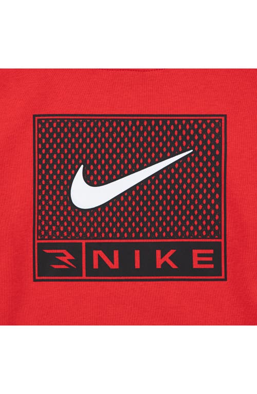 3 Brand Kids' Logo Hoodie In Red