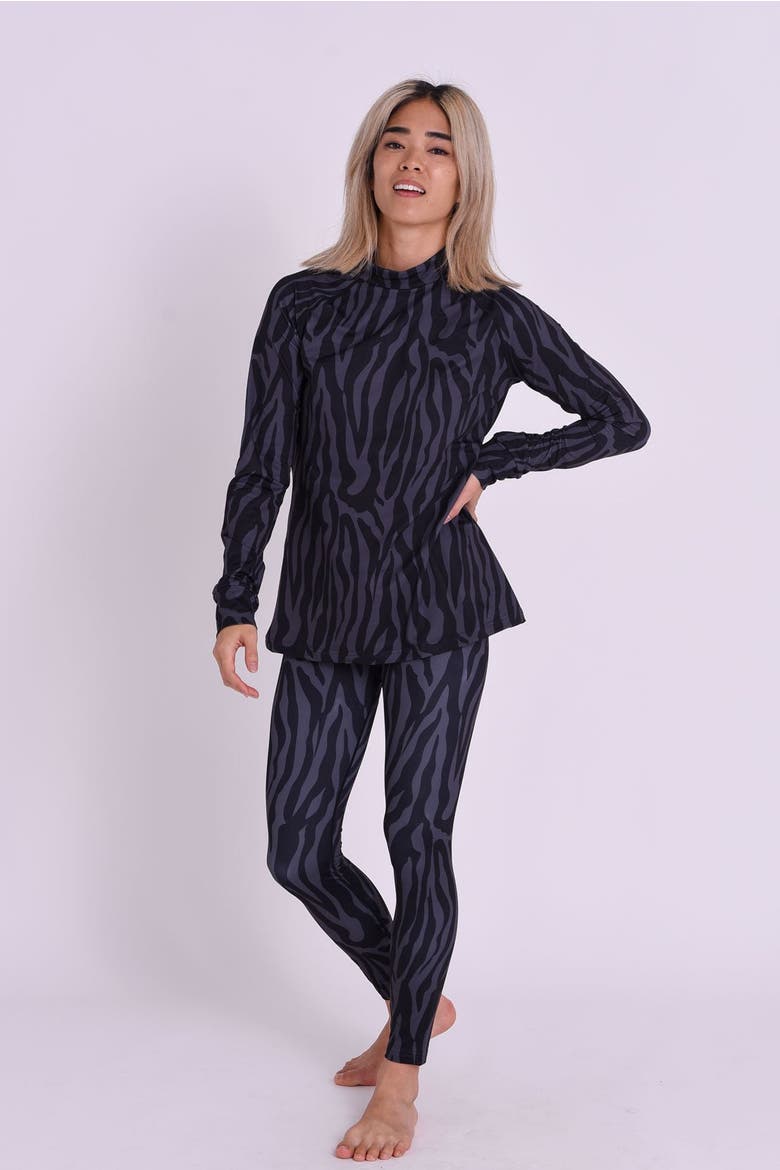 Baselayer Top - Black Tiger Women's, Alternate, color, Black Tiger