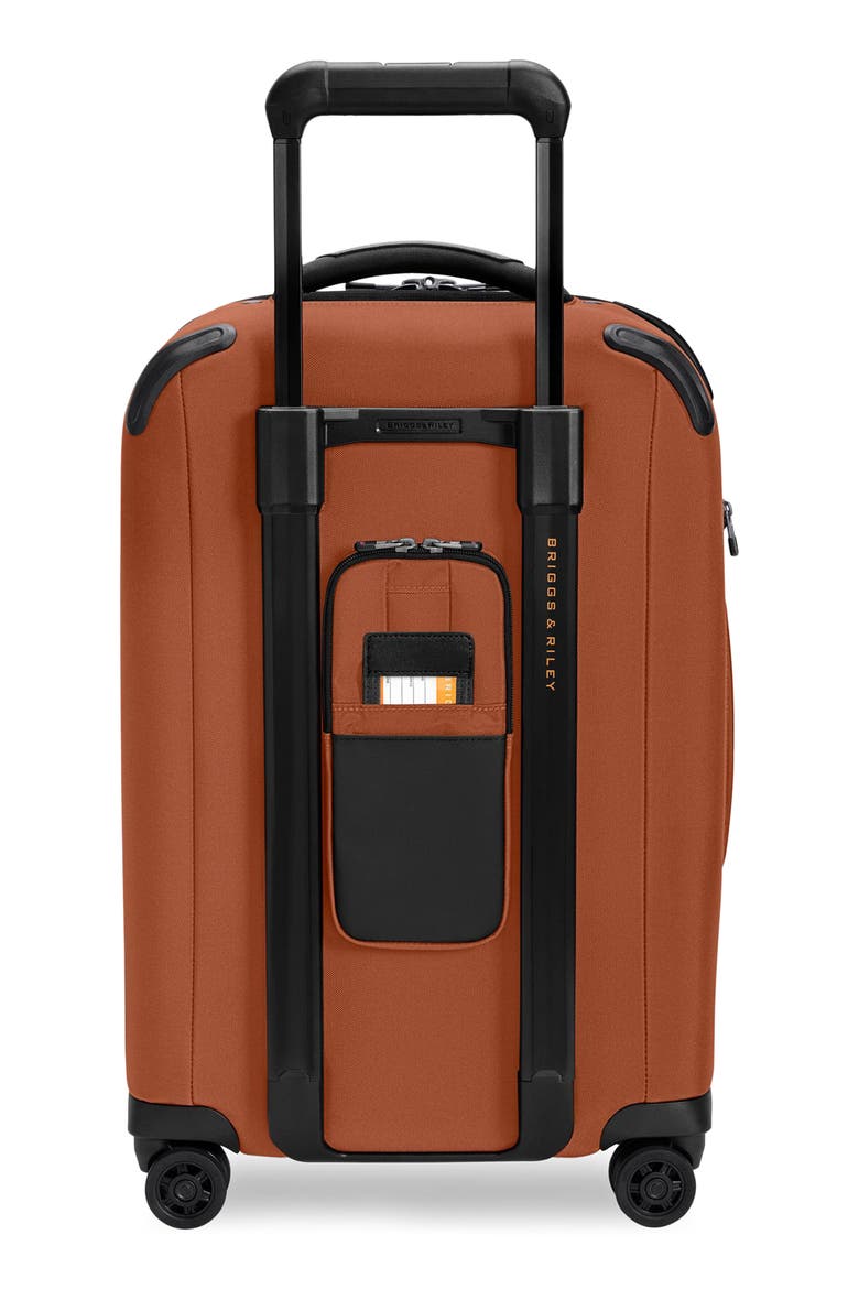 ZDX Essential 22-Inch Expandable Carry-On Spinner Suitcase, Alternate, color, CANYON