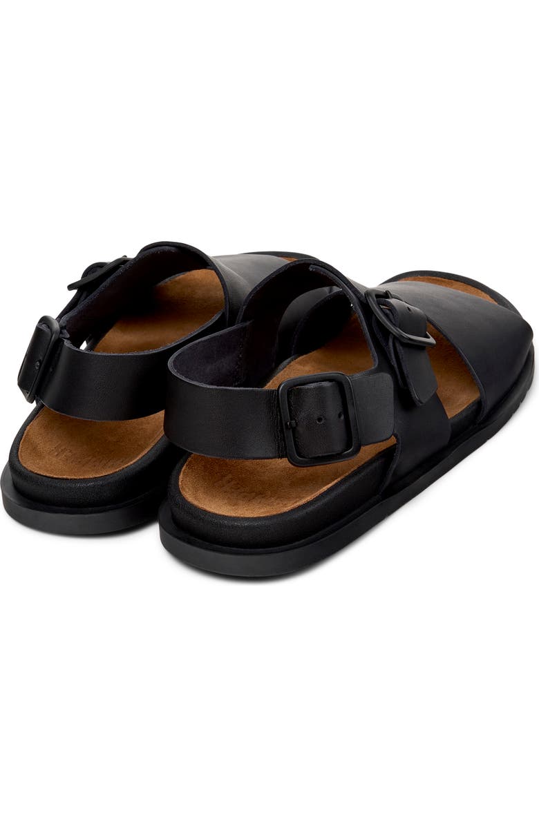Camper Lluc Two Strap Sandal, Alternate, color, Black
