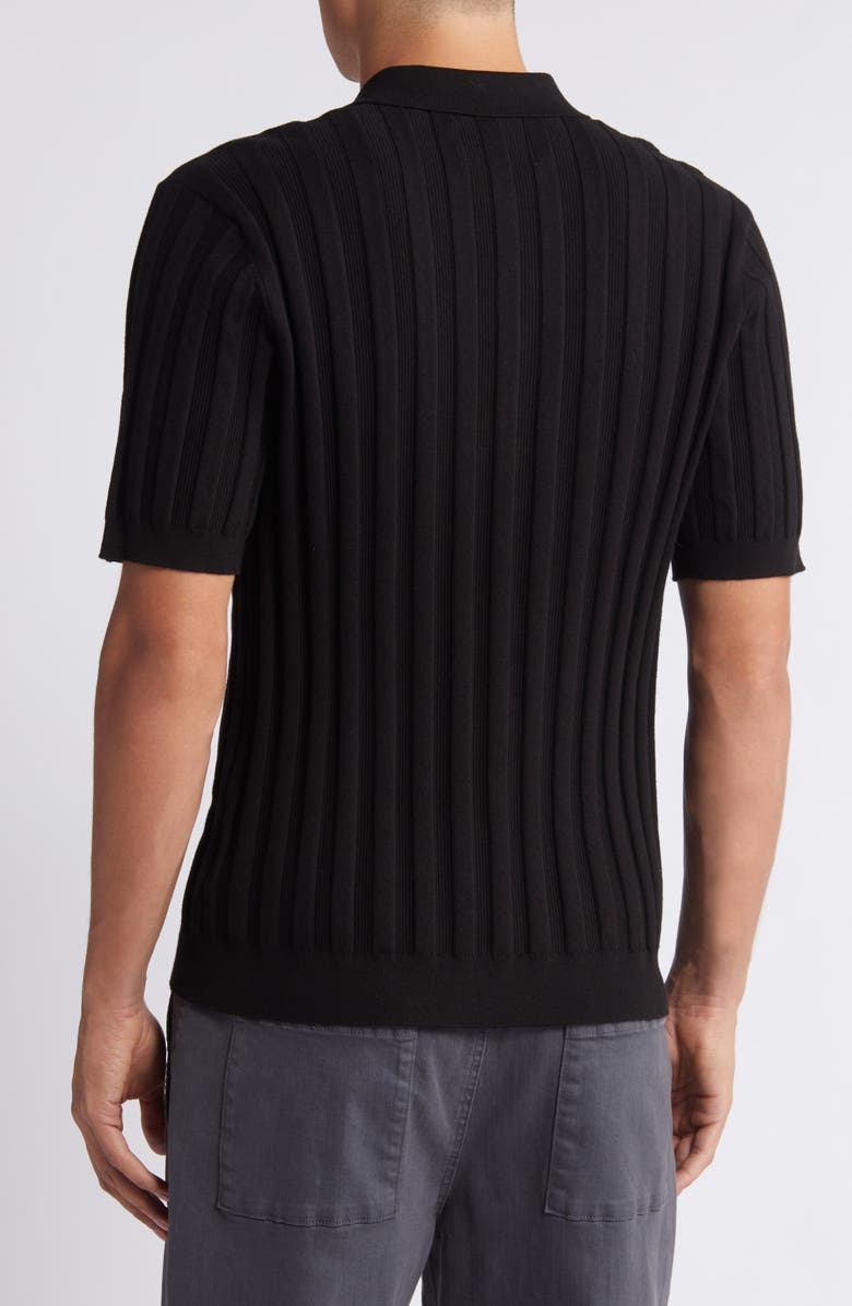 Wax London Tellaro Short Sleeve Cotton Blend Pointelle Button-Up Sweater, Alternate, color,