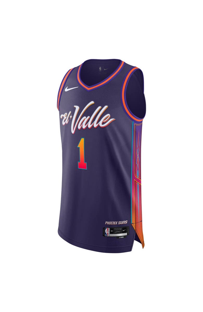 Nike Men's Nike Devin Booker Purple Phoenix Suns  Authentic Jersey - City Edition, Alternate, color, 