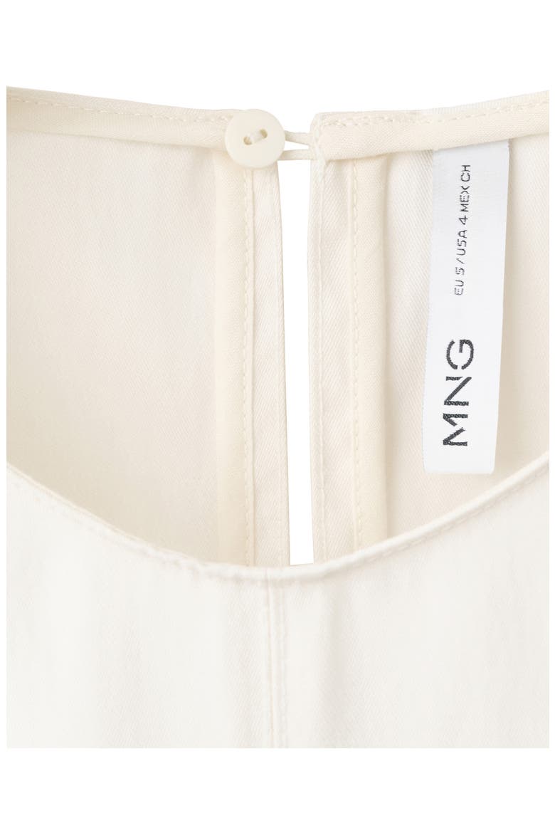 A-Line Dress with Stitching Detail, Alternate, color, ECRU