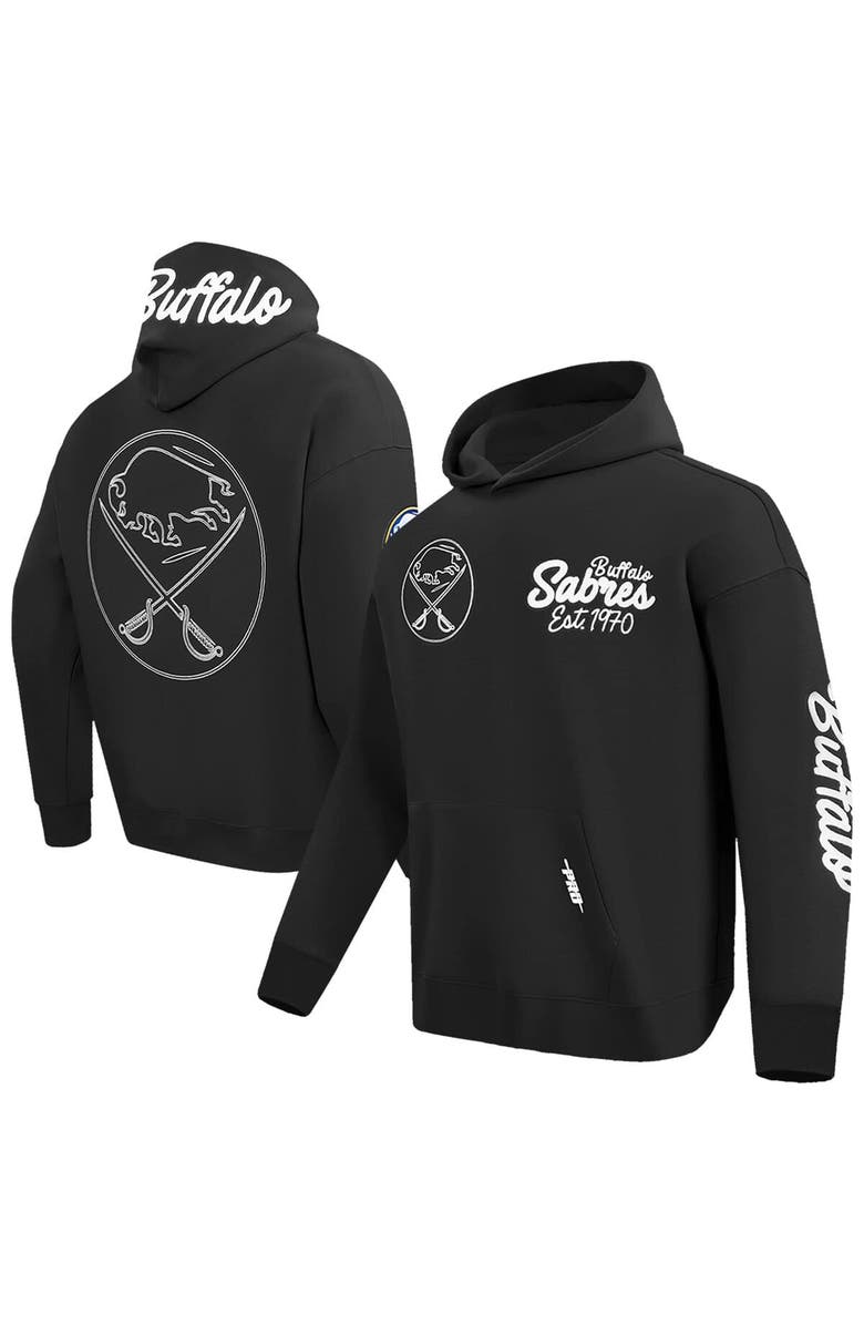 PRO STANDARD Men's Pro Standard  Black Buffalo Sabres Paint the City Pullover Hoodie, Main, color, 