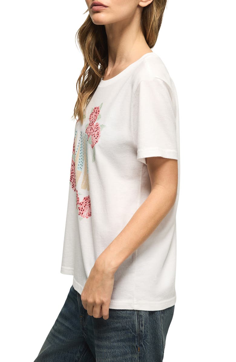 Lucky Brand Guns N Rose Embellished T-Shirt, Alternate, color, Bright White
