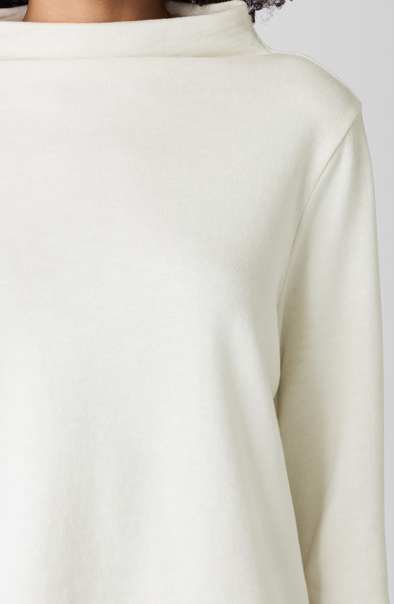 Eileen Fisher Funnel Neck Long Sleeve Boxy Top, Alternate, color, 