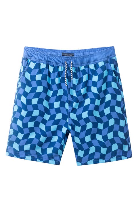 Kids' Floral Print Volley Swim Shorts (Big Kid)