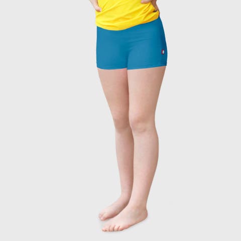 Girls UPF 50+ Printed Swim Boy Shorts (Toddler/Kids)