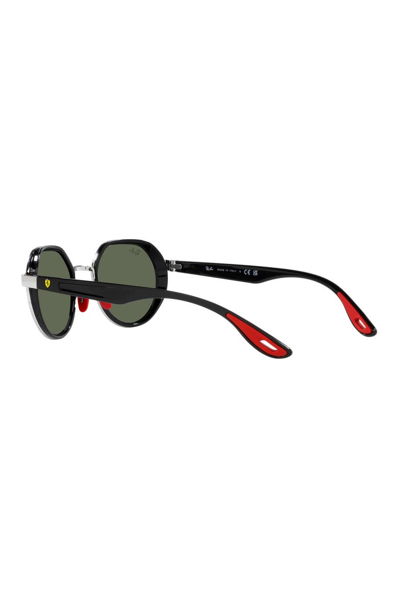 x Scuderia Ferrari 51mm Irregular Sunglasses, Alternate, color, SILVER