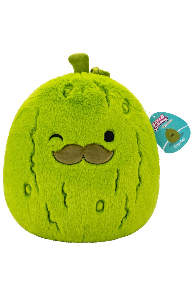 SQUISHMALLOWS 12 Inch Charles The Green Pickle Plush, Main, color, Multicolored