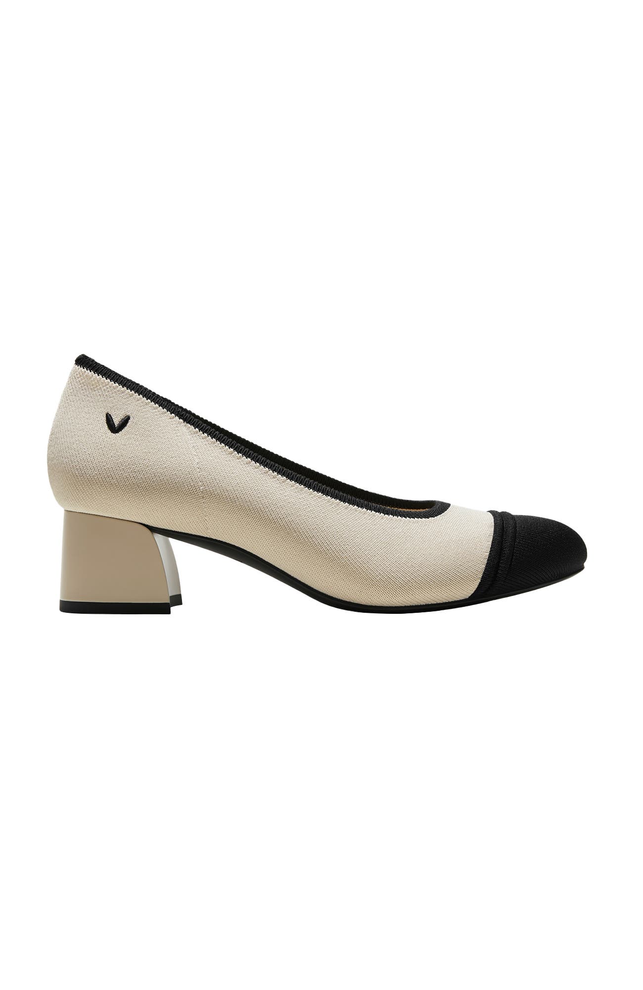 Julie Arch Pro Chunky Heels, Alternate, color, Ivory & Black