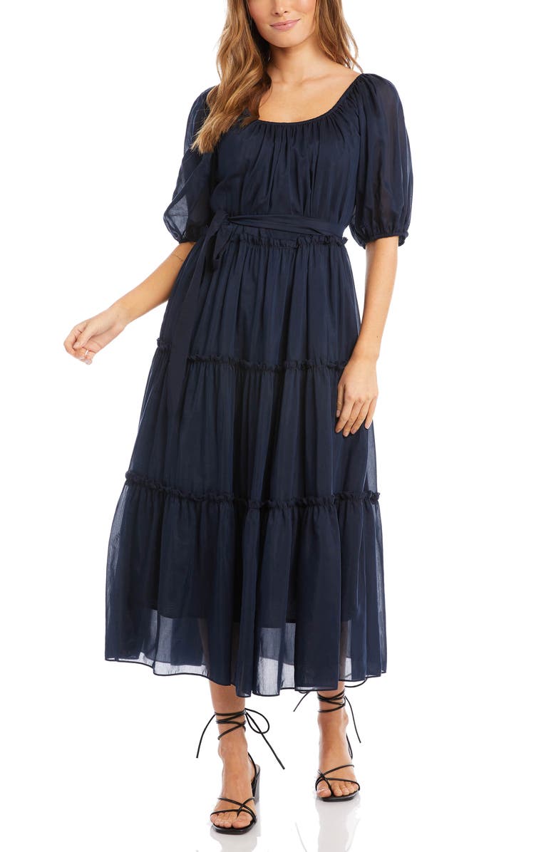 Karen Kane Puff Sleeve Dress, Alternate, color,