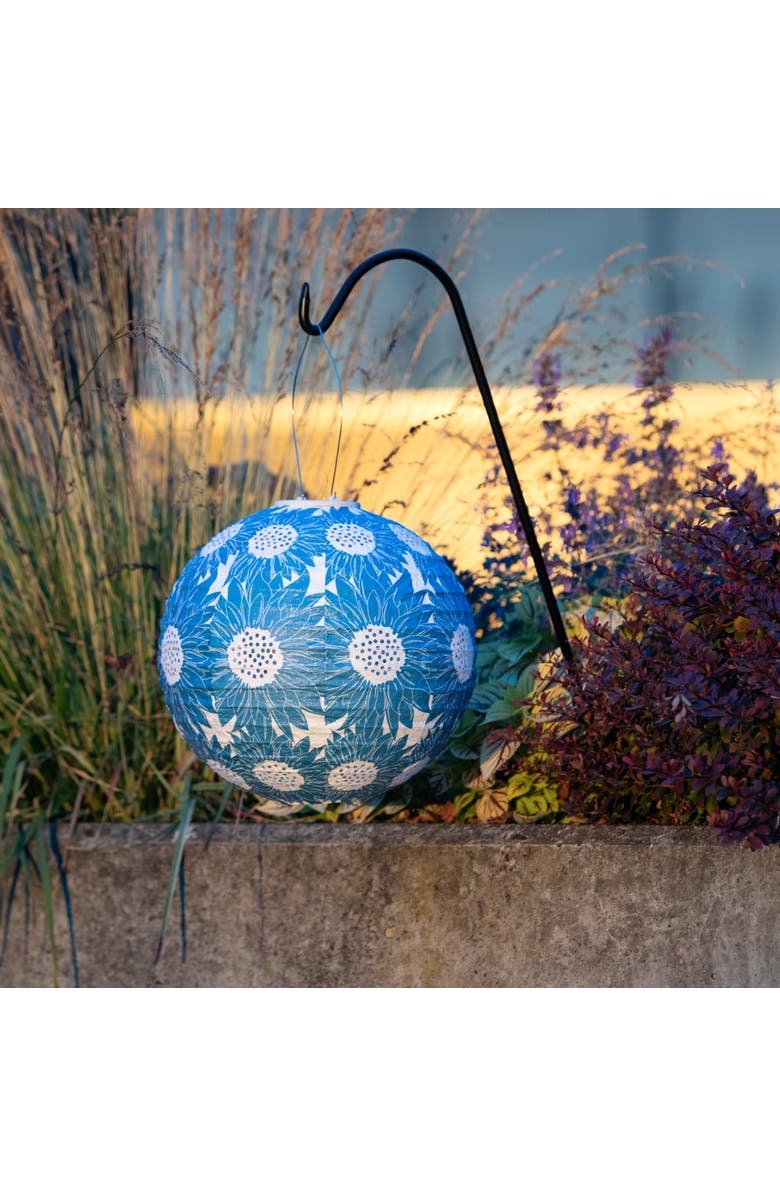 Allsop Home & Garden Soji Stella - Sunflower Solar Lantern, Alternate, color, Sapphire