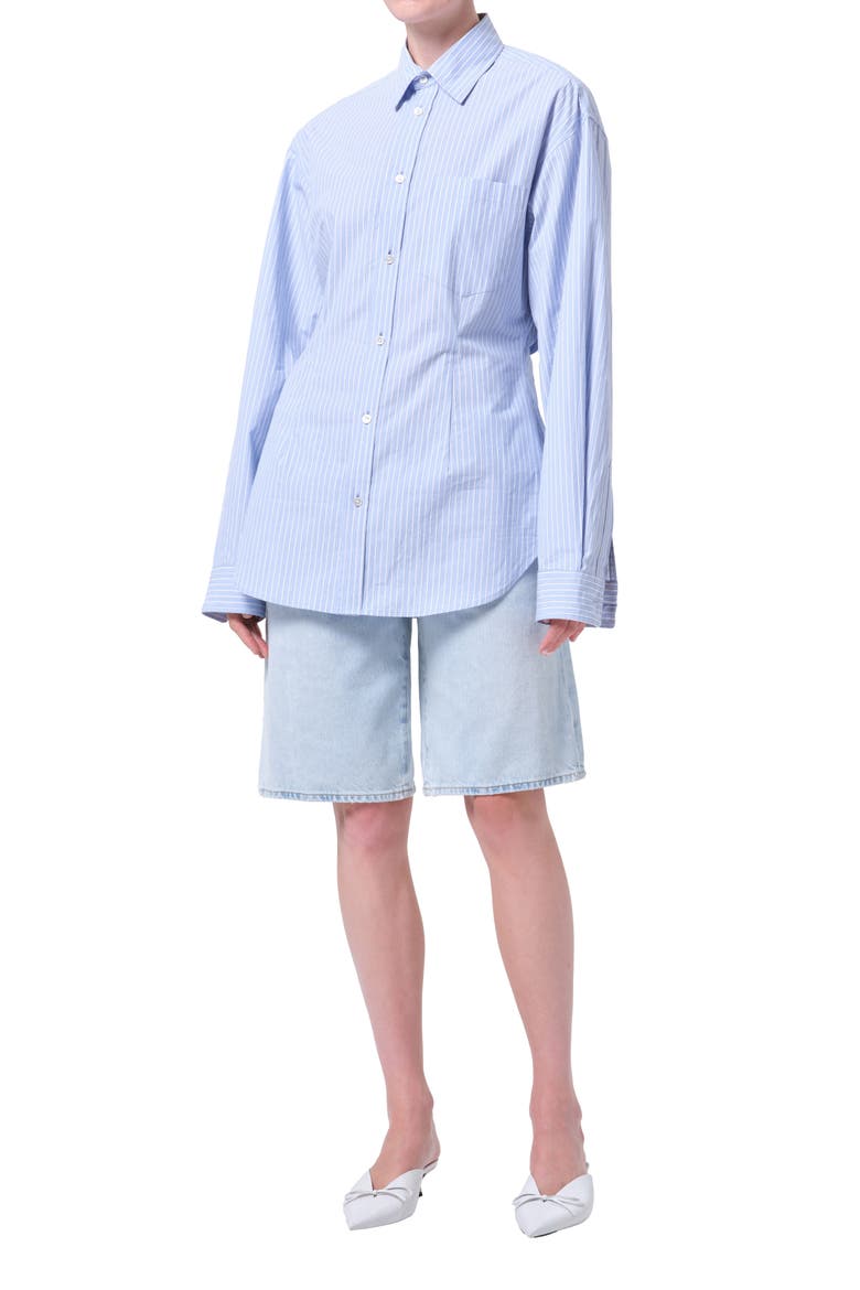 Cinch Stripe Button-Up Shirt, Alternate, color, WEBB STRIPE