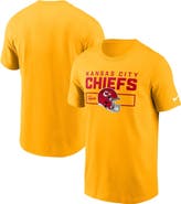 Nike Men's Nike Gold Kansas City Chiefs Primetime Helmet Essential T-Shirt