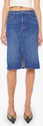 MOTHER The Ditcher Denim Midi Skirt
