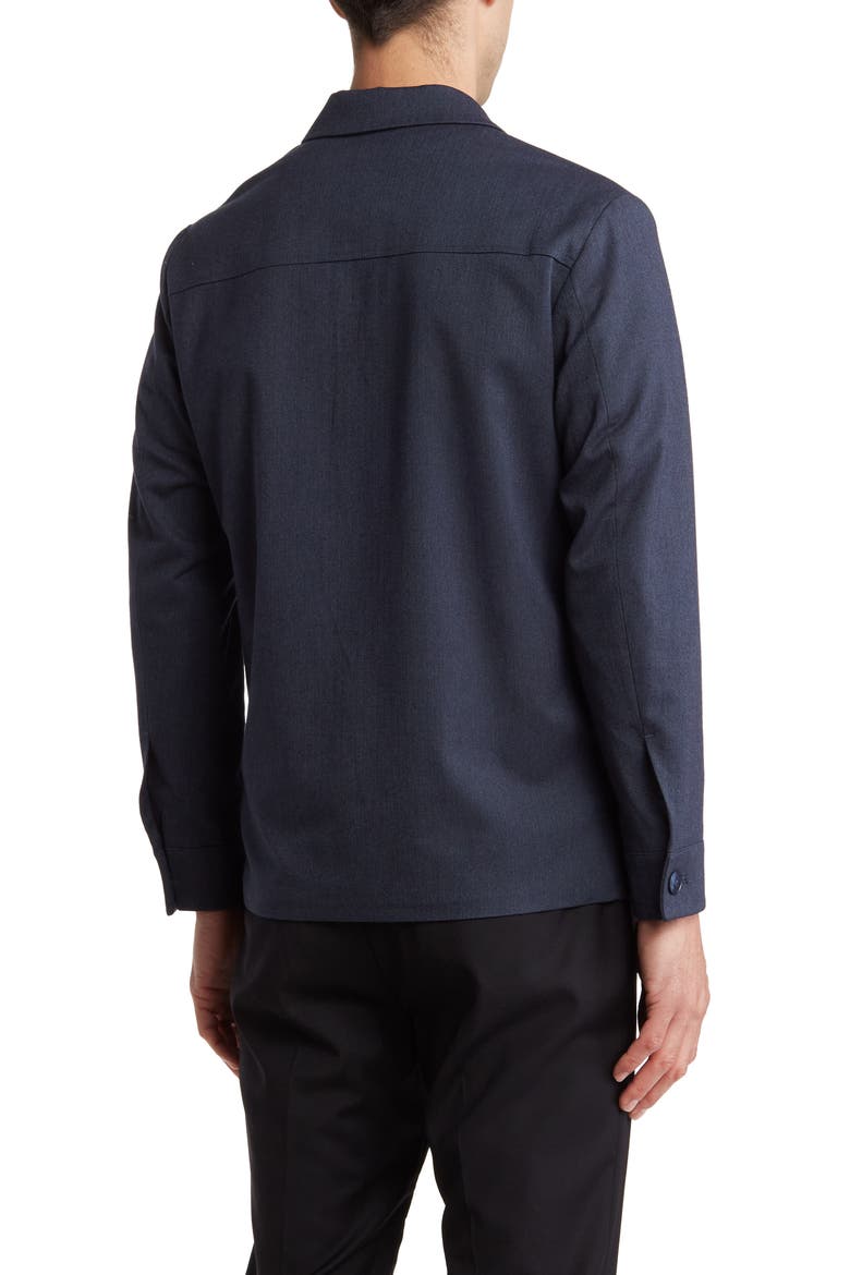 Corsa Herringbone Shirt Jacket, Alternate, color, NAVY