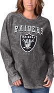 G-III 4HER BY CARL BANKS Women's G-III 4Her by Carl Banks Black Las Vegas Raiders Comfy Cord Pullover Sweatshirt