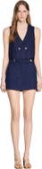 SANDRO Striped sequin skort