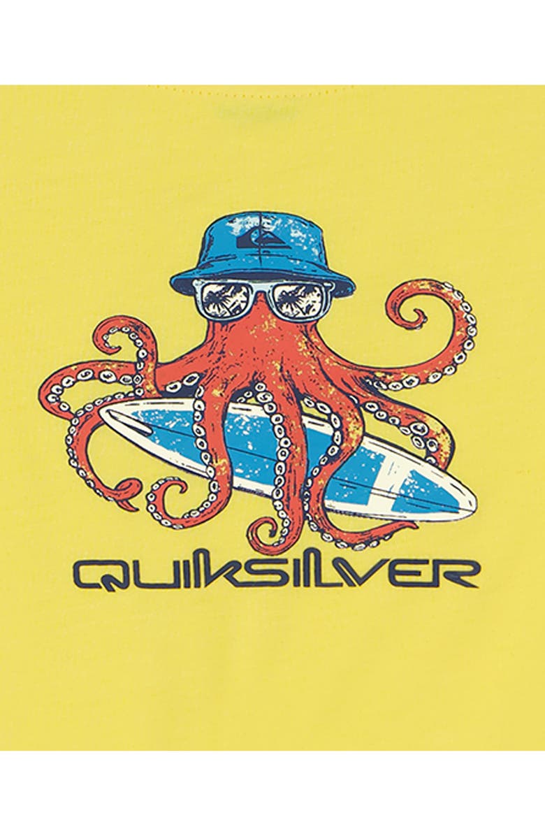 Quiksilver Graphic T-Shirt & Shorts Set, Alternate, color, Yellow Multi