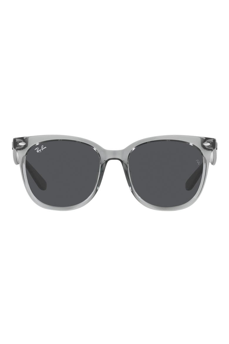 55mm Square Sunglasses, Main, color, TRANSPARENT GREY / DARK GREY
