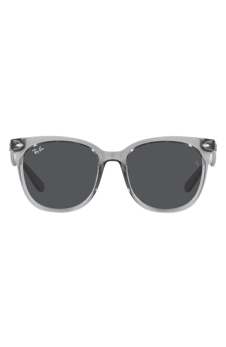 Ray-Ban 55mm Square Sunglasses, Main, color, Transparent Grey / Dark Grey