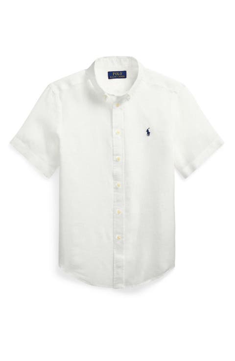 Kids' Linen Button-Down Shirt (Big Kid)