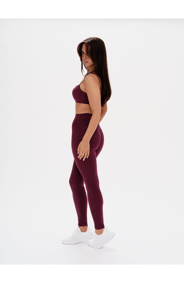 REVYVE ACTIVE High-Waisted Legging, Alternate, color, Mulberry Merlot