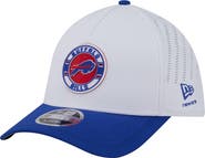 New Era Men's New Era White/Royal Buffalo Bills Patch 39THIRTY A-Frame M-Crown Perforated Flex Hat