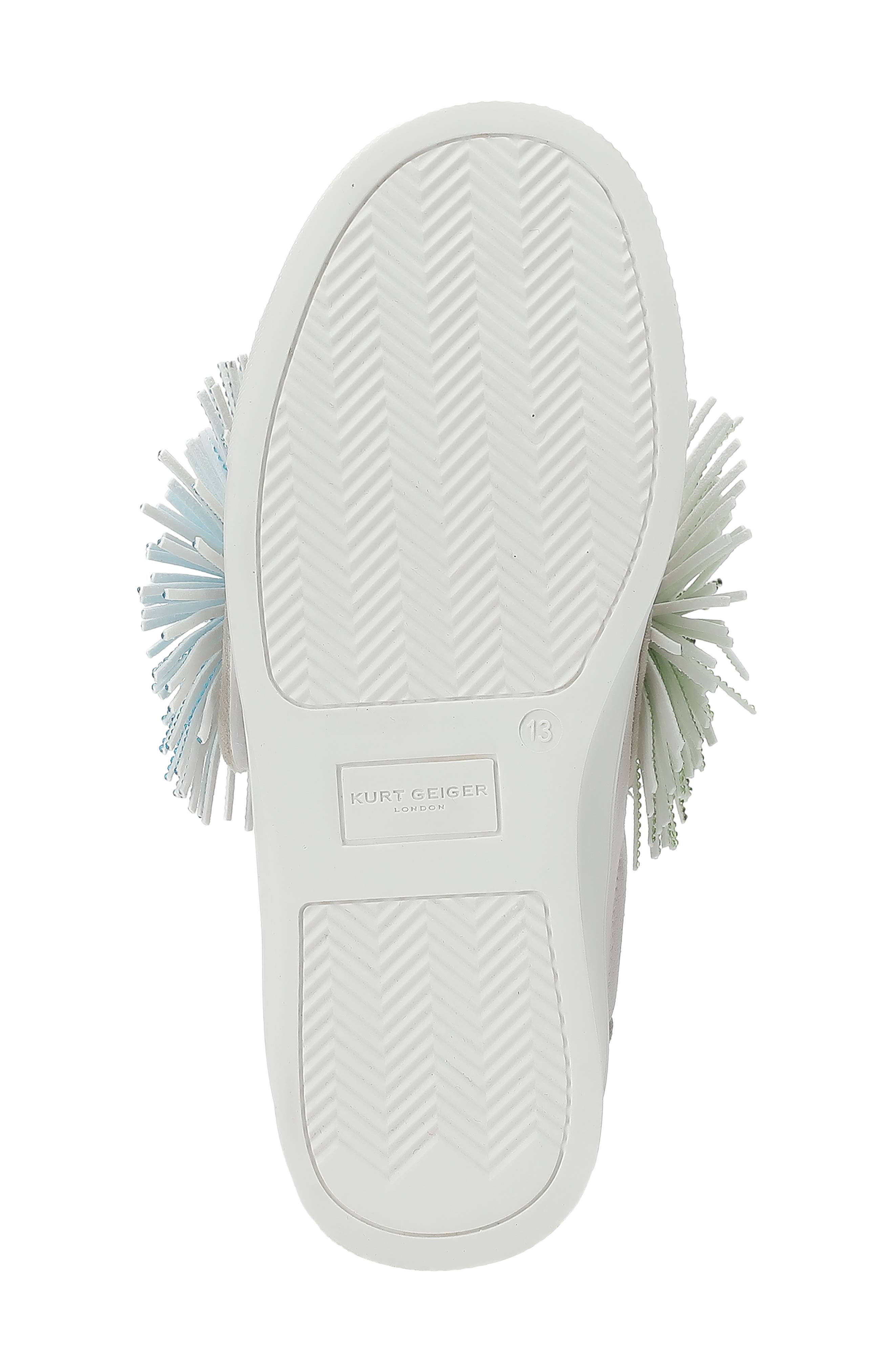 Kurt Geiger London Kids' Laney Fringe Sneaker, Alternate, color, White