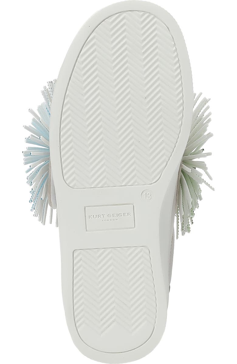 Kurt Geiger London Kids' Laney Fringe Sneaker, Alternate, color, White