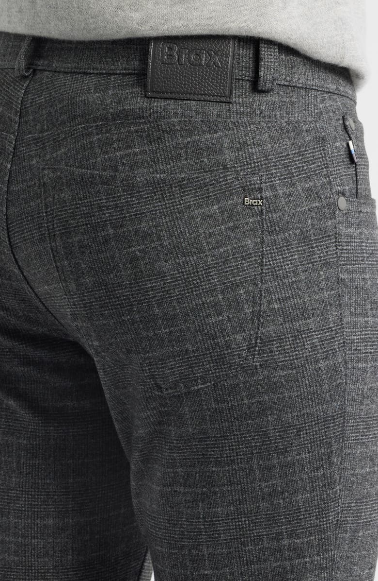 Brax Chuck Hi Flex Plaid Modern Fit Five-Pocket Pants, Alternate, color, Elefant