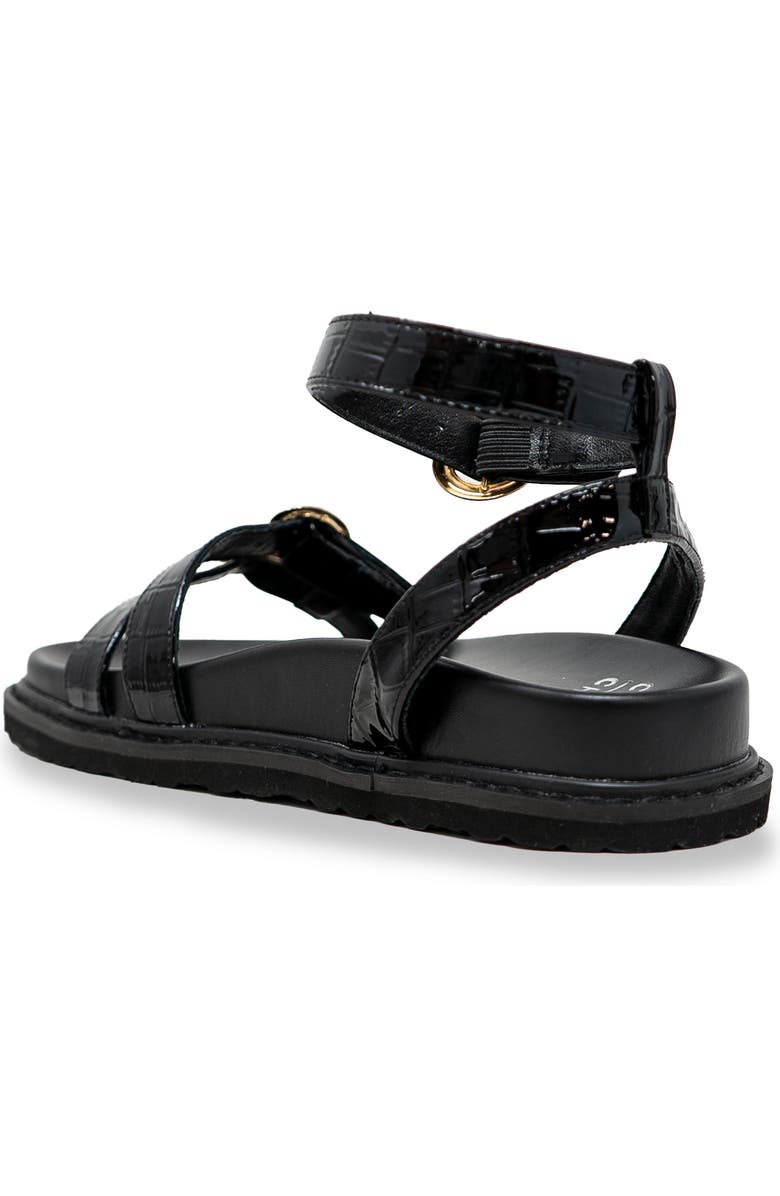 CHASE AND CHLOE Elaxi Flatform Sandal, Alternate, color,