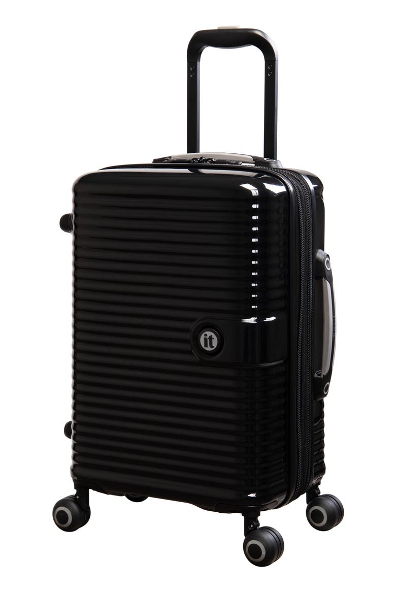 Helixian 21 Inch Hardsided Carry On Spinner Suitcase, Main, color, BLACK