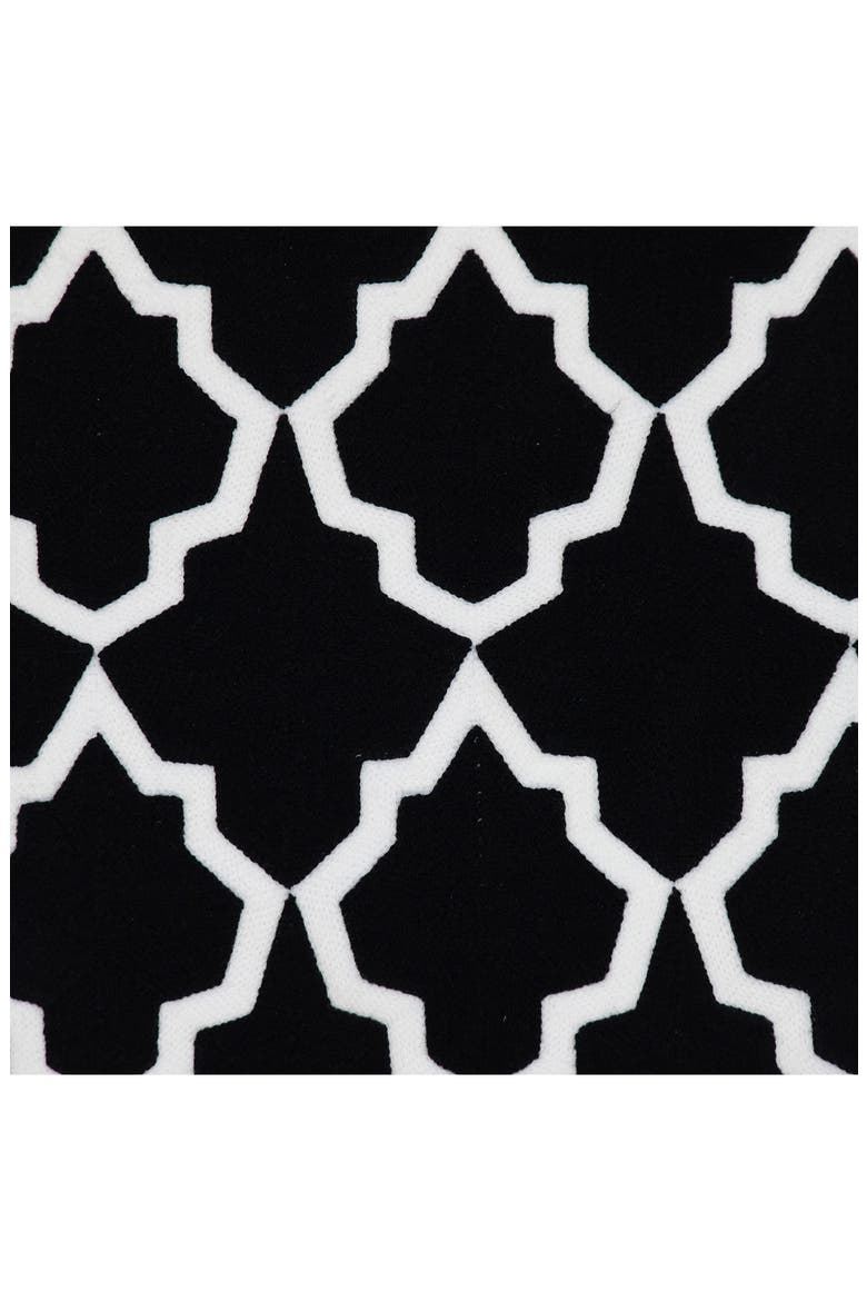Canita Embroidered Throw Pillow, Alternate, color, BLACK
