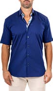 Maceoo Galileo Marthy Short Sleeve Cotton Button-Up Shirt