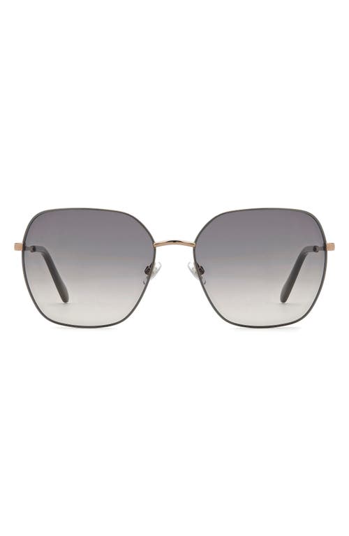Fossil 59mm Square Sunglasses In Gray