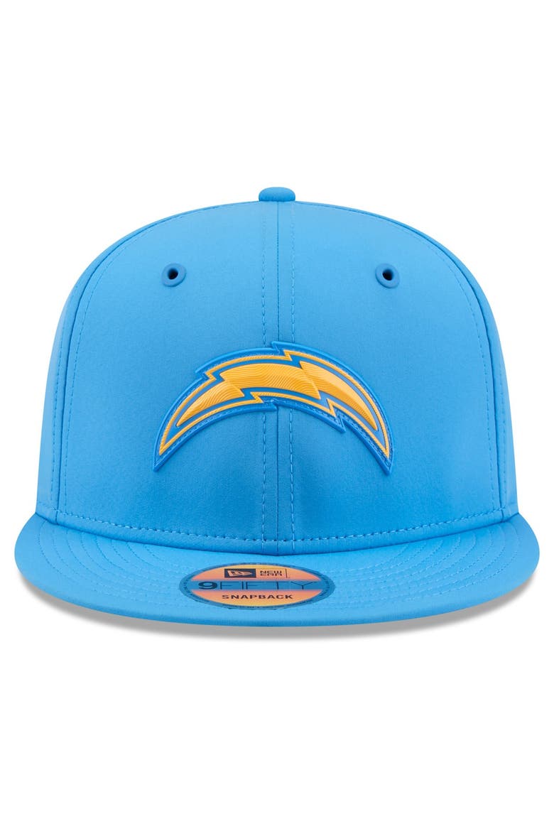 Men's New Era Powder Blue Los Angeles Chargers 2026 Sideline 9FIFTY Snapback Hat, Alternate, color, Powder Blue