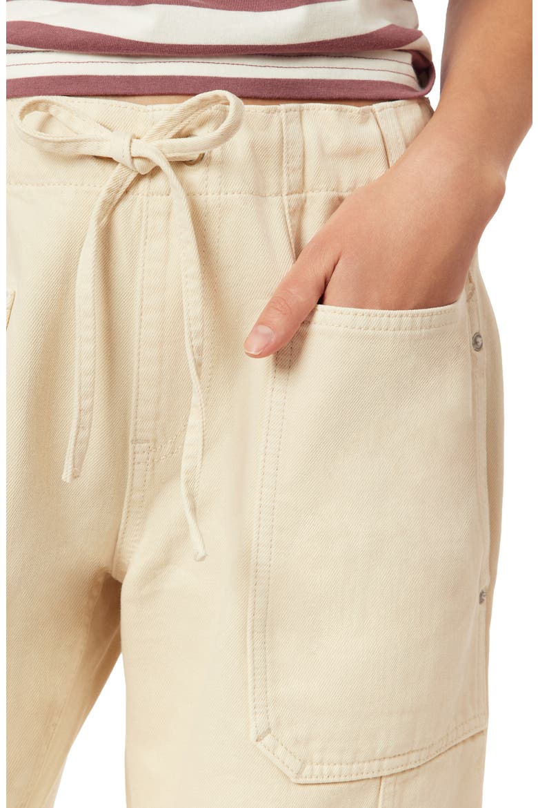 The Arc Barrel Leg Pull-On Pants, Alternate, color, WHITE CAP GREY