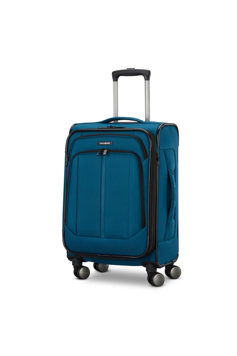 Ascella 4 Softside Expandable 20" Carry On Spinner Luggage, Main, color, Cerulean