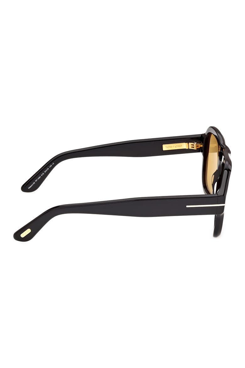 Mason 54mm Navigator Sunglasses, Alternate, color, BLACK ROSE GOLD/ VICUNA