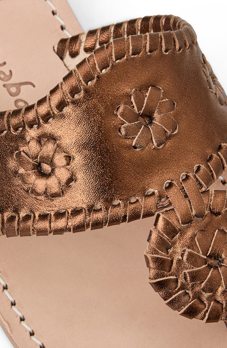 Jack Rogers Jacks Flat Sandal, Alternate, color, Bronze