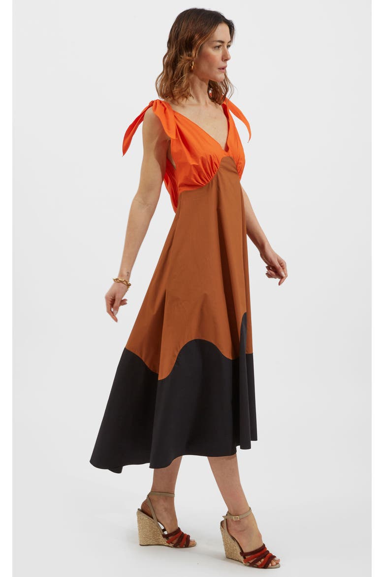 High Tide Dress Coral, Main, color, Color Block Corallo Coral